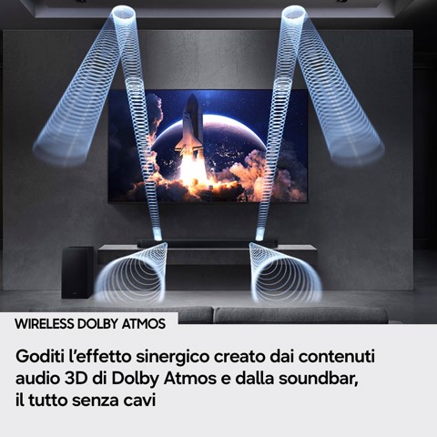 Samsung Soundbar HW-Q600H/XC, Audio 3.1.2 canali, potenza 320W, Voice Enhance Mode, Bluetooth 5.3, Q-Symphony, Wireless Dolby Atmos, 2026