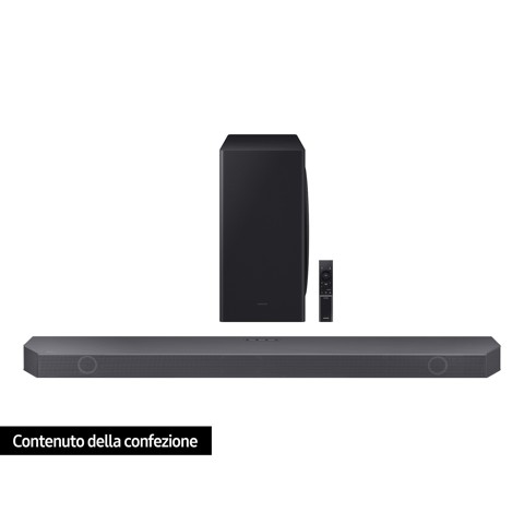 Samsung Soundbar HW-Q800B/ZF con subwoofer 5.1.2 canali 360W 2022, audio 3D wireless ottimizzato, effetto cinema surround