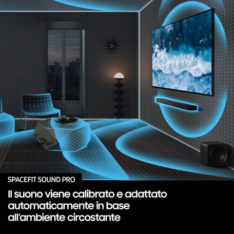 Samsung Soundbar HW-Q800F/ZF, Audio 5.1.2 canali, Wireless Dolby Atmos, 2025