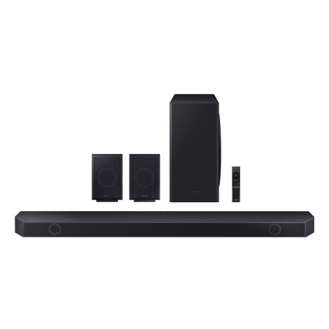 Samsung Soundbar HW-Q930D/ZF Serie Q, 17 Speaker, Wireless Dolby Atmos, Audio a 9.1.4 Canali, Q-Simphony, Alexa integrato e compatibile con Google Assistant, Titan Black 2024