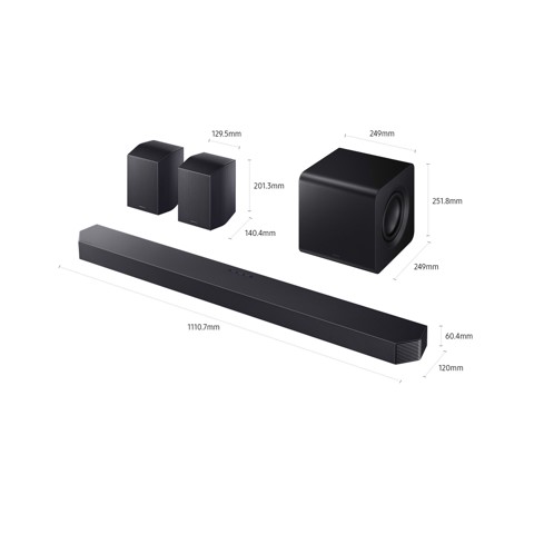 Samsung Soundbar HW-Q930H/XC, Audio 9.1.4 canali, potenza 580W, Active Voice Amplifier Pro, Bluetooth 5.3, Q-Symphony, Wireless Dolby Atmos, 2026