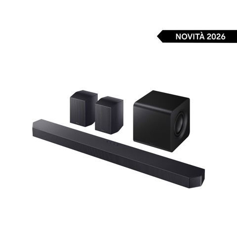Samsung Soundbar HW-Q930H/XC, Audio 9.1.4 canali, potenza 580W, Active Voice Amplifier Pro, Bluetooth 5.3, Q-Symphony, Wireless Dolby Atmos, 2026