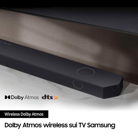 Samsung Soundbar HW-Q990C/ZF Serie Q, 22 speaker, Wireless Dolby Atmos, Audio a 11.1.4 canali, Q-Simphony, Compatibile con Alexa e Google Assistant, Black 2023
