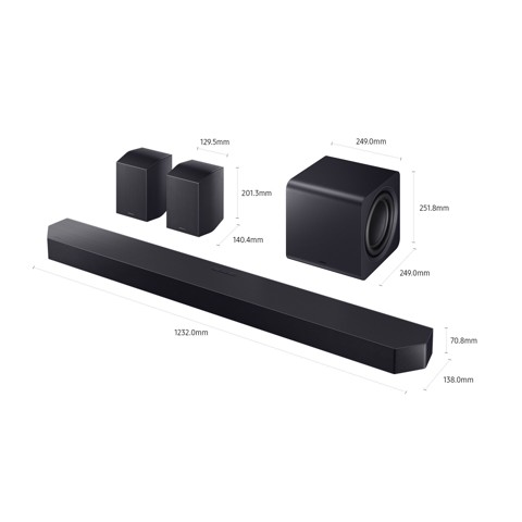 Samsung Soundbar HW-Q990F/ZF, Audio 11.1.4 canali, Wireless Dolby Atmos, 2025
