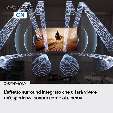Samsung Soundbar HW-Q990H/XC, Audio 11.1.4 canali, potenza 756W, Active Voice Amplifier Pro, Auto AV Sync, Bluetooth 5.3, Q-Symphony, Wireless Dolby Atmos, 2026