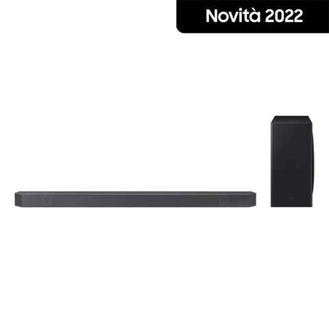 Samsung Soundbar HW-S800B/ZF con subwoofer 3.1.2 canali 330W 2022, audio 3D, effetto cinema surround, gaming mode, design ultra sottile