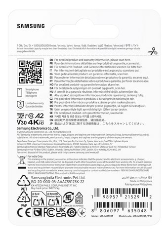 Samsung T7 128 GB MicroSDXC UHS-I