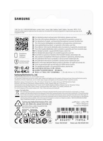 Samsung T9 microSD Card 128GB