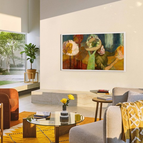 Samsung The Frame AI TV 43" QE43LS03FAUXZT 4K, Processore NQ4 AI Gen2, 4K AI Upscaling, Art Mode, Matte Display, Quantum HDR, Dolby Atmos & OTS Lite, Modern Frame Design, Vision AI Smart TV, 2025