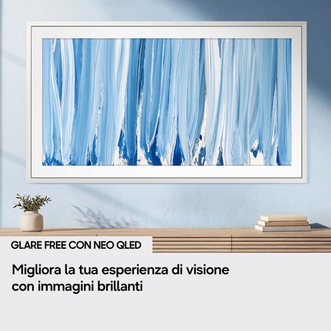 Samsung The Frame Pro AI TV 55" QE55LS03HWUXZT 4K, Processore NQ4 AI Gen3, 4K AI Upscaling, Art Mode, Glare Free, Neo Quantum HDR, Dolby Atmos & OTS, Modern Frame Design, Vision AI Smart TV, 2026
