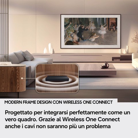Samsung The Frame Pro AI TV 55" QE55LS03HWUXZT 4K, Processore NQ4 AI Gen3, 4K AI Upscaling, Art Mode, Glare Free, Neo Quantum HDR, Dolby Atmos & OTS, Modern Frame Design, Vision AI Smart TV, 2026