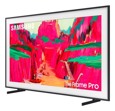 Samsung The Frame Pro AI TV 65" QE65LS03FWUXZT 4K, Processore NQ4 AI Gen3, 4K AI Upscaling, Art Mode, Matte Display, Neo Quantum HDR, Dolby Atmos & OTS, Modern Frame Design, Vision AI Smart TV, 2025