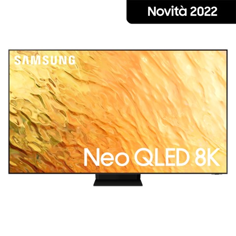 Samsung TV Neo QLED 8K 65” QE65QN800B Smart TV Wi-Fi Stainless Steel 2022, Mini LED, Processore Neural Quantum 8K, Ultra sottile, Gaming mode, Suono 3D