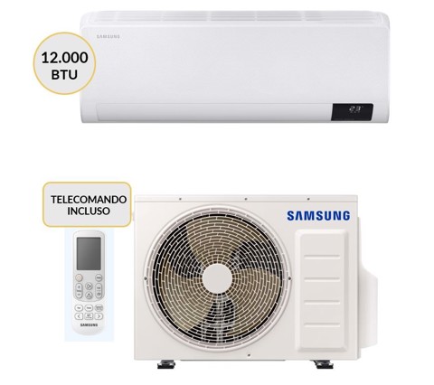 Samsung WindFree Comfort Next Condizionatore MONO split 12000btu WiFi AR12BXFCAWKXEU + AR12BXFCAWKNEU Climatizzatore Fisso