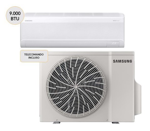 Samsung WindFree Condizionatore MONO split 9000btu Wi-Fi AR60F09C1AWXEU + AR60F09C1AWNEU Climatizzatore Fisso