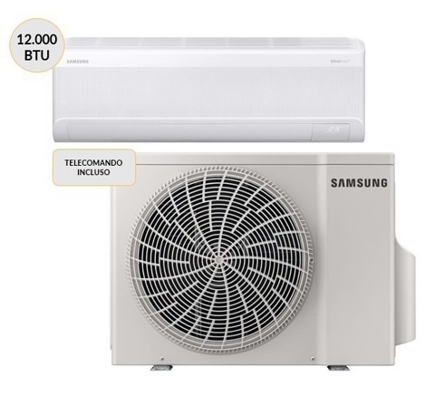 Samsung WindFree Condizionatore MONO split 12000btu Wi-Fi AR60F12C1AWNEU + AR60F12C1AWXEU Climatizzatore Fisso
