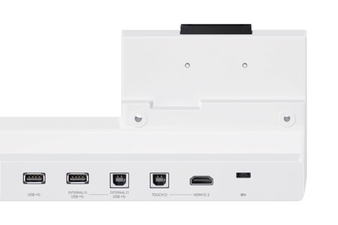 Samsung WM55B lavagna interattiva 139,7 cm (55") 3840 x 2160 Pixel Touch screen Grigio, Bianco