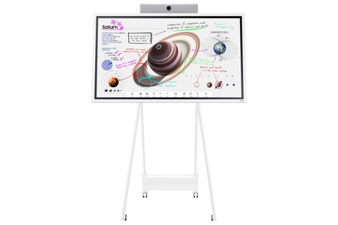 Samsung WM65B lavagna interattiva 165,1 cm (65") 3840 x 2160 Pixel Touch screen Grigio, Bianco