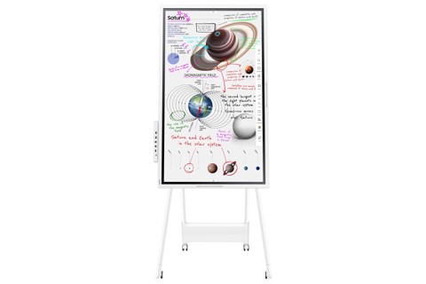 Samsung WM65B lavagna interattiva 165,1 cm (65") 3840 x 2160 Pixel Touch screen Grigio, Bianco