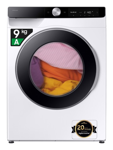 Samsung WW90DG6G94LKU3 lavatrice Caricamento frontale 9 kg 1400 Giri/min Bianco