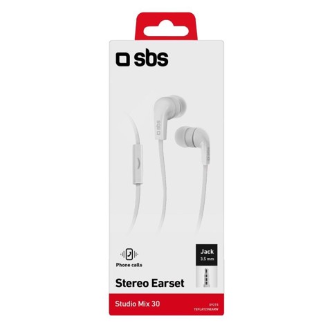 SBS Auricolari filo stereo in-ear Flat Studio Mix 30