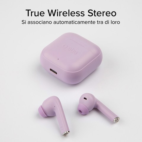 SBS Beat Free Auricolare True Wireless Stereo (TWS) In-ear Chiamate/Musica/Sport/Tutti i giorni Bluetooth Viola