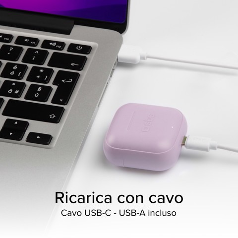 SBS Beat Free Auricolare True Wireless Stereo (TWS) In-ear Chiamate/Musica/Sport/Tutti i giorni Bluetooth Viola