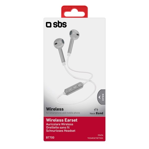 SBS BT700 Auricolare Wireless Passanuca Musica e Chiamate Bluetooth Argento