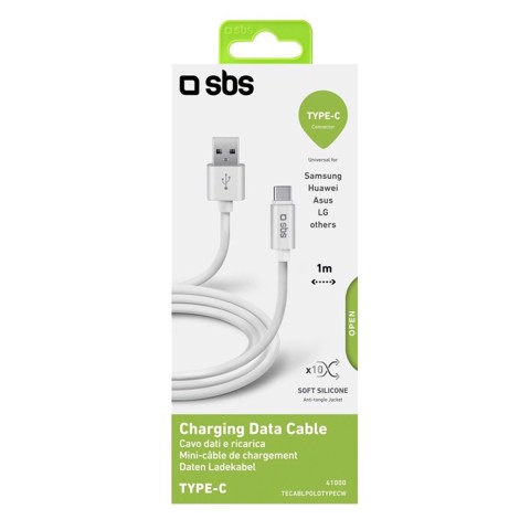 SBS Cavo dati in silicone 1 m - Connettori USB a USB-C