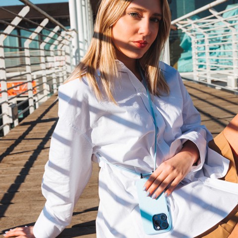 SBS CMCOVCROSBIP1461PA custodia per cellulare 15,5 cm (6.1") Cover Blu