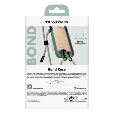 SBS CMCOVCROSBIP1467PS custodia per cellulare 17 cm (6.7") Cover Verde