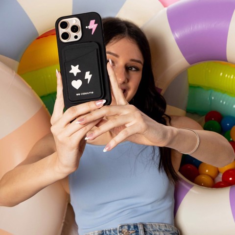 SBS CMCOVSILIP1667PK custodia per cellulare 17,4 cm (6.86") Cover Nero