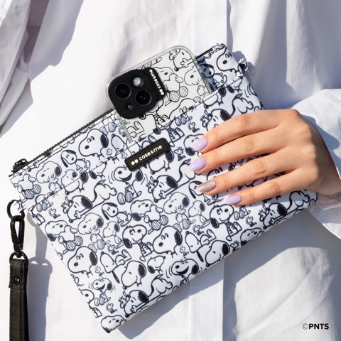 SBS CMPNUTSHANDBAG1 borsa e tracolla Poliestere Nero, Bianco Donna Clutch