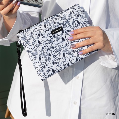 SBS CMPNUTSHANDBAG1 borsa e tracolla Poliestere Nero, Bianco Donna Clutch