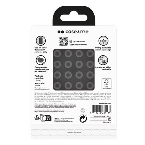 SBS CMSILSUCTION4 supporto per personal communication Supporto passivo Telefono cellulare/smartphone Nero