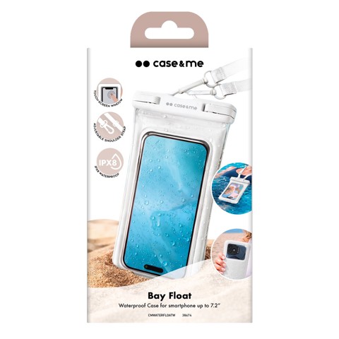 SBS CMWATERFLOATW custodia per cellulare 18,3 cm (7.2") Custodia a sacchetto Bianco