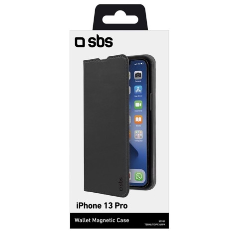 SBS Custodia Book Wallet Lite per iPhone 13 Pro