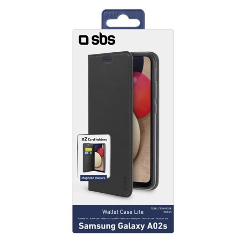 SBS Custodia Book Wallet Lite per Samsung Galaxy A02s