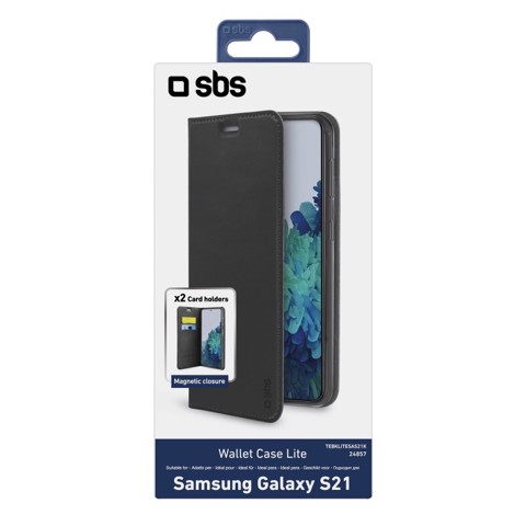 SBS Custodia Book Wallet Lite per Samsung Galaxy S21