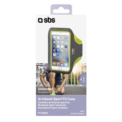 SBS Custodia da braccio sportiva per smartphone fino a 5"