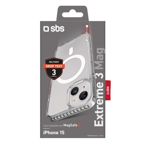 SBS Extreme Mag custodia per cellulare 15,5 cm (6.1") Cover Trasparente