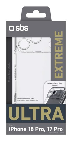 SBS Extreme X2 custodia per cellulare 16 cm (6.3") Cover Trasparente
