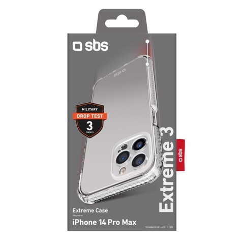 SBS Extreme X3 custodia per cellulare 17 cm (6.7") Cover Trasparente