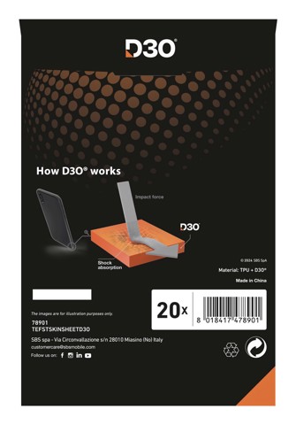 SBS Fast Skin Pellicola proteggischermo trasparente 1 pz