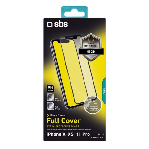 SBS Glass screen protector Full Cover per iPhone 11 Pro/XS/X