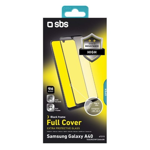 SBS Glass screen protector Full Cover per Samsung Galaxy A40