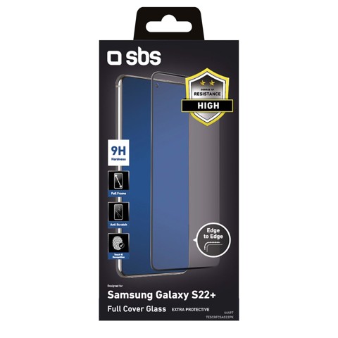 SBS Glass screen protector Full Cover per Samsung Galaxy S22+