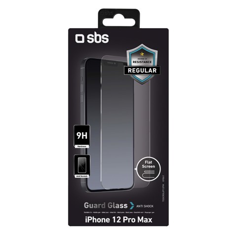 SBS Glass screen protector per iPhone 12 Pro Max