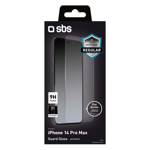 SBS Glass screen protector per iPhone 14 Pro Max