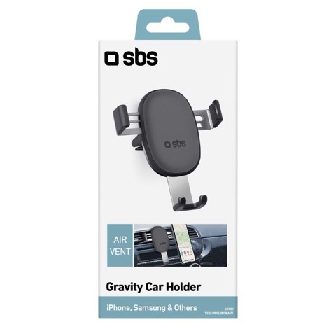 SBS Gravity - Supporto auto per telefono con meccanismo a gravità